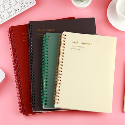 A5 Vintage Spiralnotizbuch, 80 Blätter/160 Seiten Memo Journal Tagebuch Notizbuch Spiraldesign für Studenten Büro Business