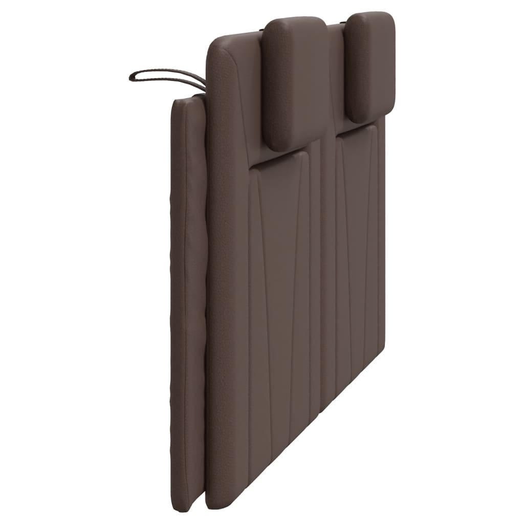 Vidaxl Headboard Pillow, Brown, 160 Cm, Faux Leather