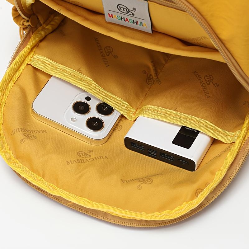 Mini-Rucksack für Damen Mehrfarbig Leichtes Nylon Kleiner Rucksack Mehrere Fächer Aufbewahrungsrucksack für Schule Reisen Täglichen Gebrauch und Wochenendausflüge