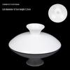 Gaiwan Teacup with Lid: White Porcelain Ceramic Tea Brewing Bowl, 7.5CM, Kung Fu Tea Set Accessory.
