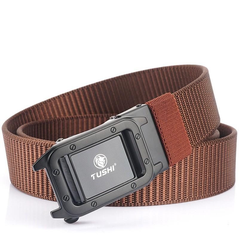 Fashionable All-matching Automatic Men's Belt Outdoor Quick-drying Nylon Casual Canvas