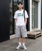 UCLA Unisex Single-Pleat Cargo Wide Sweatpants [M-Grey](Uc4Spa1)