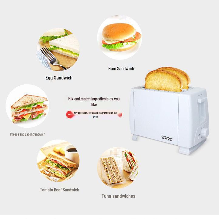 3D Heating Toaster & Sandwich Maker: Automatic Home Breakfast Machine