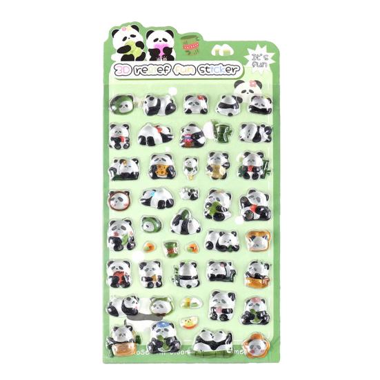 

Объемные 3D наклейки Панда Зайчик с искусственными кристаллами для украшения телефона, милые мультяшные наклейки для детей, поделки своими руками Panda