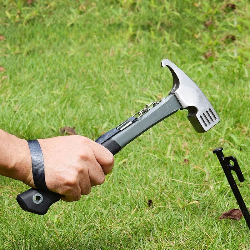 1PC Nail Hammer,High Carbon Steel Tent Hammer,Camping Tent Hammer,Carbon Steel Home Nail Puller,High Carbon Nail Extractor.