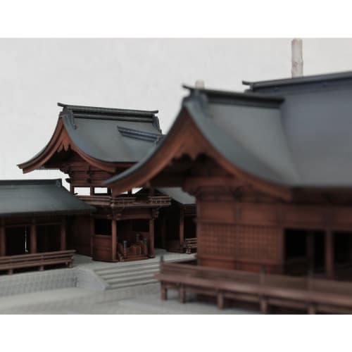 PM Office A 1/150 Scale Plastic Model Kit: Suwa Taisha Shrine, Shimosha Akimiya, the Ichinomiya Shrine of Shinano Province