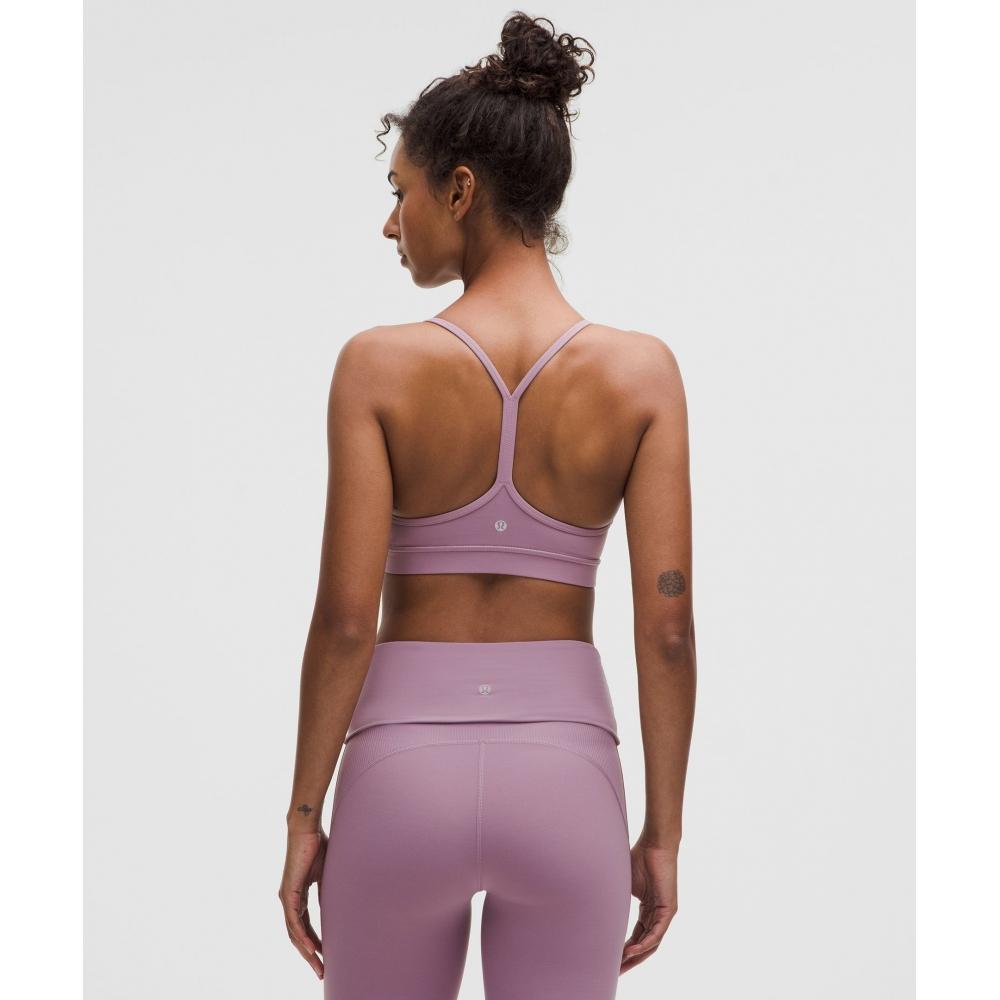 Lululemon Flow Y BrA Nulu  Light Support  A C Cups lAvender Lux