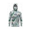 Mens Quick-Dry UV Protection Fishing Hoodie With Face Cover Long Sleeve Camo Outdoor Sport Shirt Hiking Camping