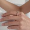 geegee [silver925] lace chain ring