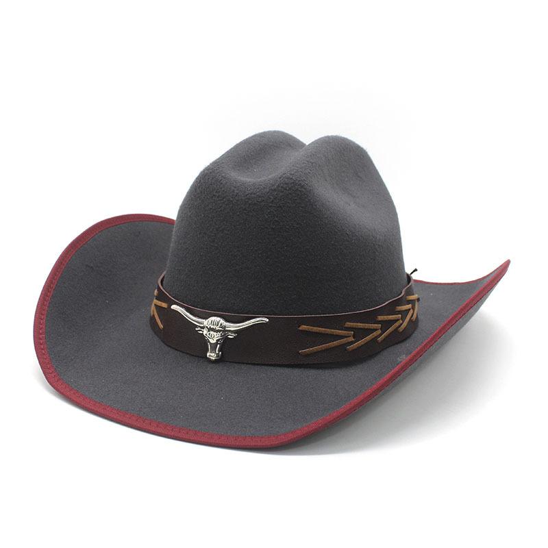 Ethnic Style Retro Top Hat British Versatile Felt Hat Knight Hat Men'S Jazz Hat