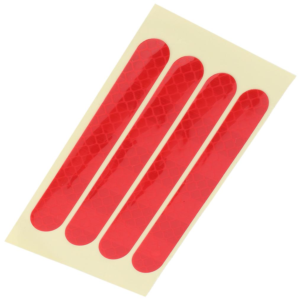 4 szt./zestaw Przednie Tylne Koło Naklejka Odblaskowa Pasuje do Hulajnogi Elektrycznej Ninebot G30 Akcesorium Czerwony