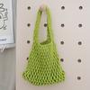 Hand Braided Tote Bag Large Capacity Boho Handbag Women Summer Beach Tote Rope Braided