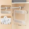 Multi-Clip Detachable Sock&Underwear Drying Rack–Foldable Space-Saving Hanger with RemovableClips forBaby Clothes,Towels,Laundry