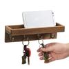 Wall Key Holder Key Rack Organizer Wall Mounted Key Holder with 1 Hooks Shelves for Home Decor Living Room Bedroom Bathroom