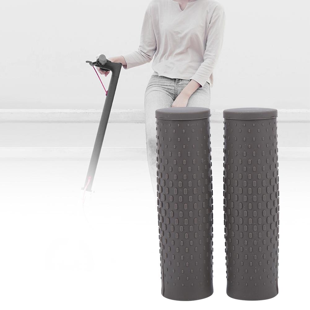1 Pair Anti Slip Rubber Handlebar Grip Set for Xiaomi Mijia M365 Electric Scooter