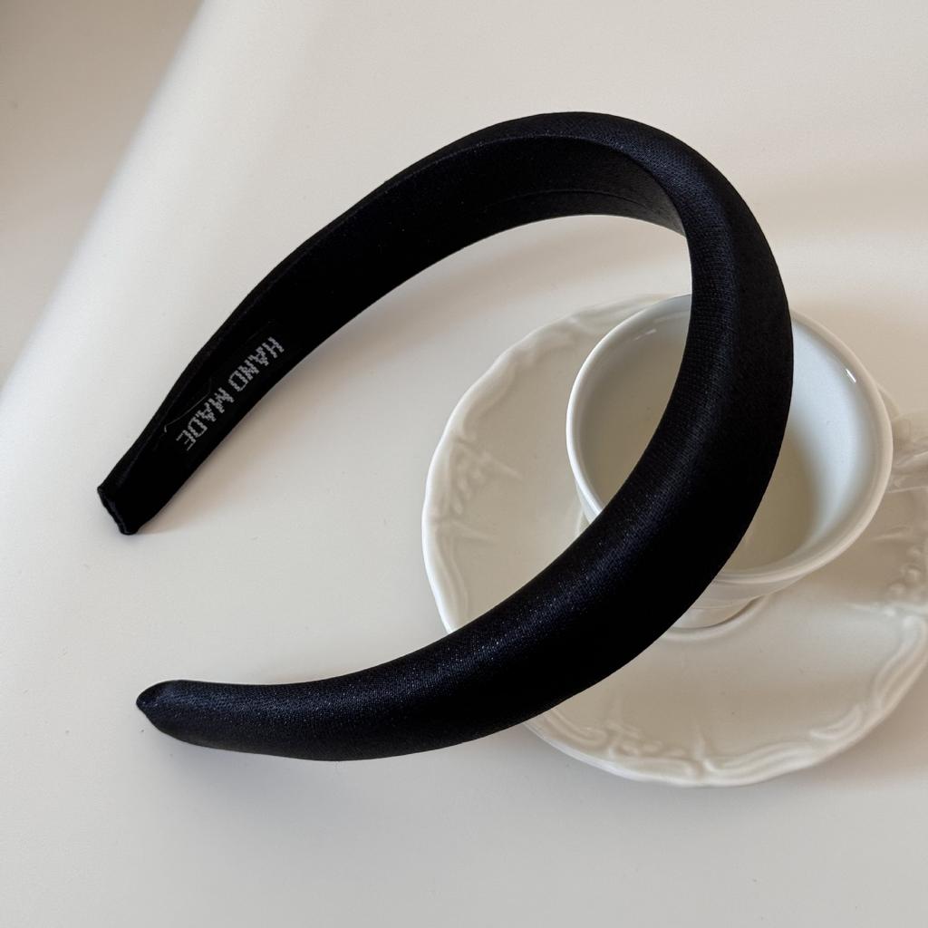 Cream-colored Texture Sponge Hairband for Girls with A Sweet Small Headband Style Hairpin