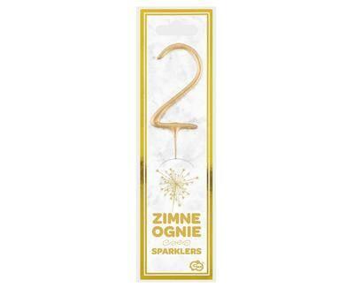 Zimne Ognie Złota Cyfra 2, 17Cm