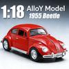 1:Modèles de Coccinelle 1955 300SL Échelle 18 Jouets de Voiture Ancienne Voiture Ancienne Moulée Sous Pression en Alliage Pneus en Caoutchouc Rappel Cadeaux de Véhicule d'Anniversaire pour Amis