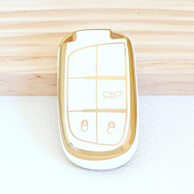 New TPU Car Remote Key Case Cover Shell, For Jeep Renegade Grand Cherokee Dodge Ram Charger 1500 Challenger Chrysler 300C Travel