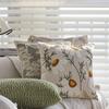 Cream Style Pillow Case Flower Pillow Living Room Sofa Green Rectangular Waist Pillow Bay Window Back Cushion
