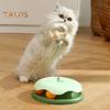 Interactive Cat Treats Dispenser Toy Leaking Food Ball Pet Feeder Toy Puzzle Pet Slow Feeder with Ball Track for Indoor Cats Dogs