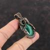 Malachite Pendant Copper Wire Wrapped Pendant Original Gemstone Pendant Malachite Jewelry Copper Wire Jewelry Gift For Mom Handmade Pendants