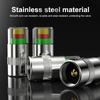 4Pcs/Set Car Tire Pressure Indicator Gauge Alert Monitoring Valve Cap Sensor External Detection Monitoring Alert Diy Accessory