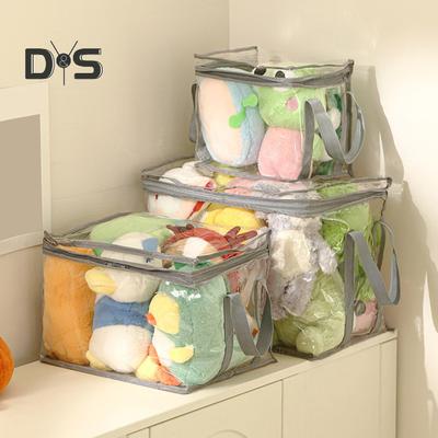 Transparent Toy Storage Bag Large Capacity Waterproof Easy To Clean Zipper Bag Multifunctional Clear Storage Container