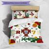Set Biancheria da Letto Stampata Calcio Portogallo 3 Pezzi Set Copriletto Traspirante Accogliente come Regalo per la Casa Nuova o per le Feste