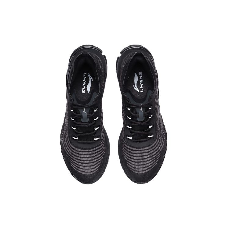 Li-Ning Comfortable Versatile Shock Absorbing Non-Slip Wear-Resistant Breathable Lightweight Low-Top Running Shoes Unisex Sneaker Black ARHR059-3