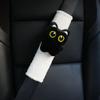 Car Seat Belt Shoulder Protector Cute Black Cat Seat Belt Protective Cover Car Interior Decor Accessories