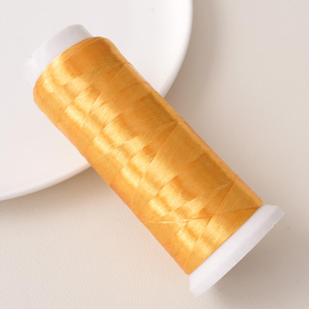 Fil polyester sans nœuds, 1 200 mètres, fil floral enveloppé de velours, pour la fabrication de bracelets, colliers et bijoux