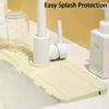 Water Tap Drain Mat Anti-Splash Silicone Kitchen Sink Backsplash Cuttable And Foldable