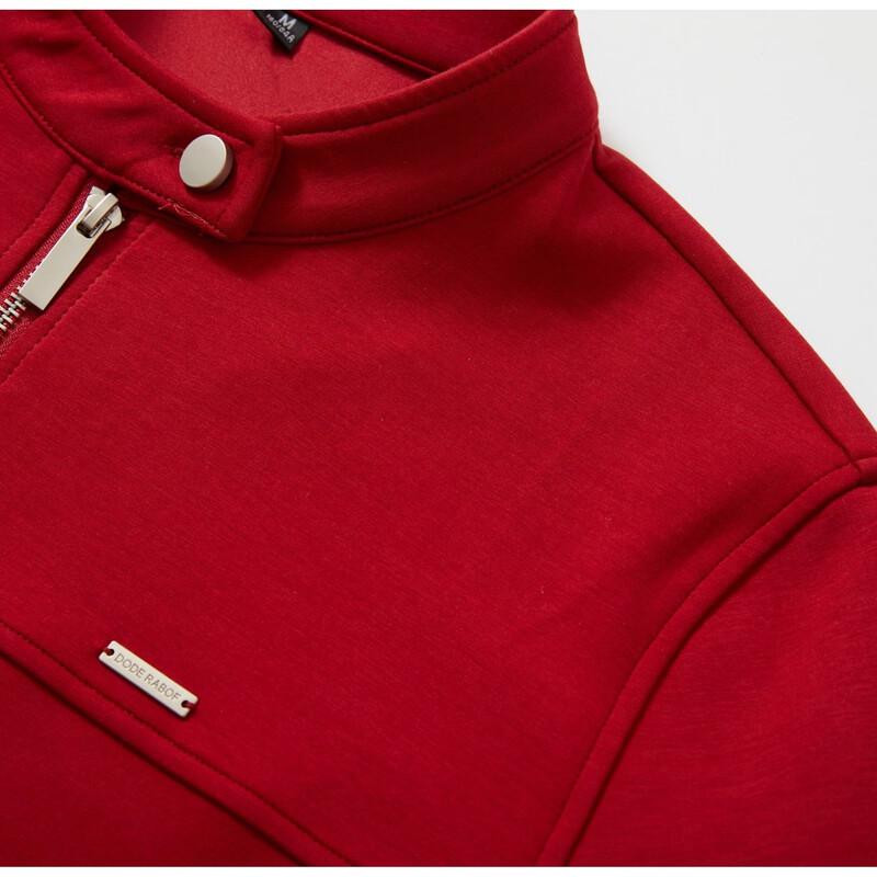 KOMPASU Women's Slim-Fit Stand Collar Pullover Sweatshirt