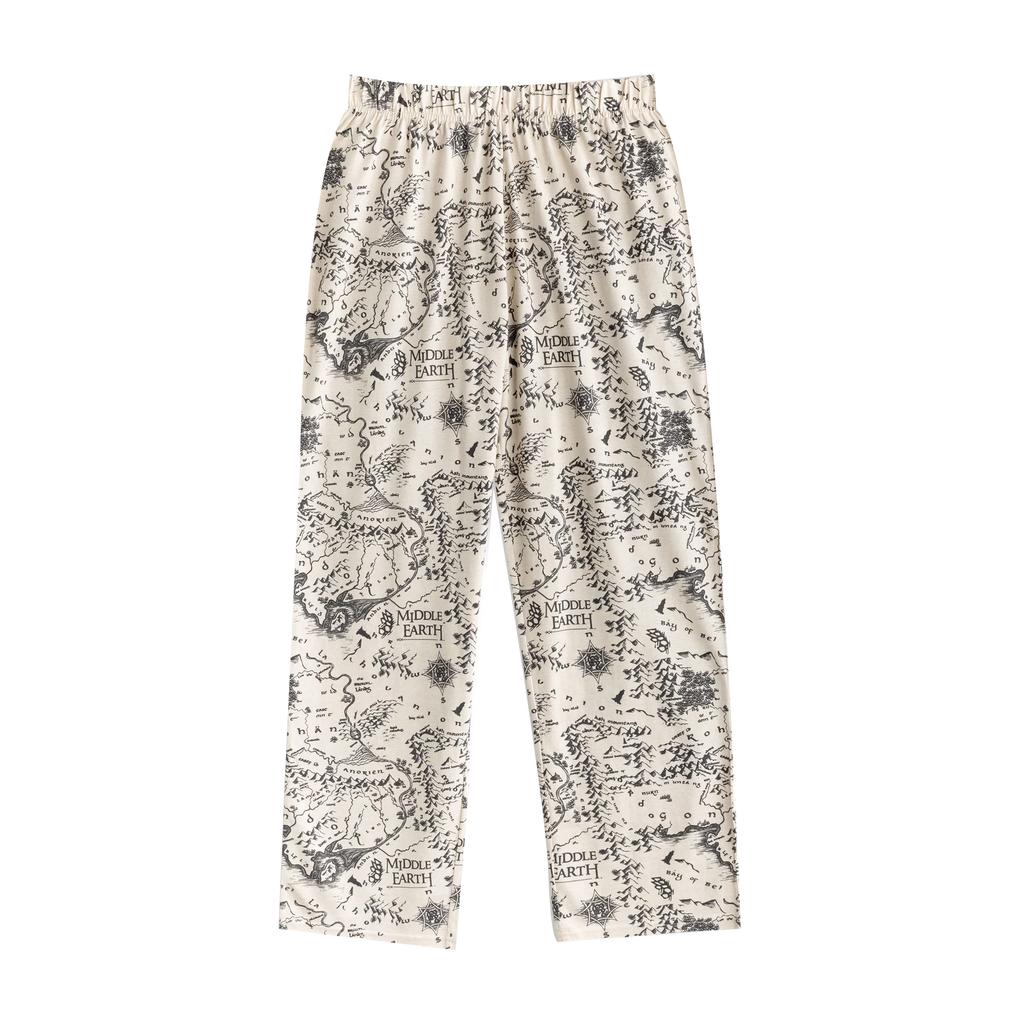 Lord Of The Rings Mens Logo Short-Sleeved Long Pyjama Set