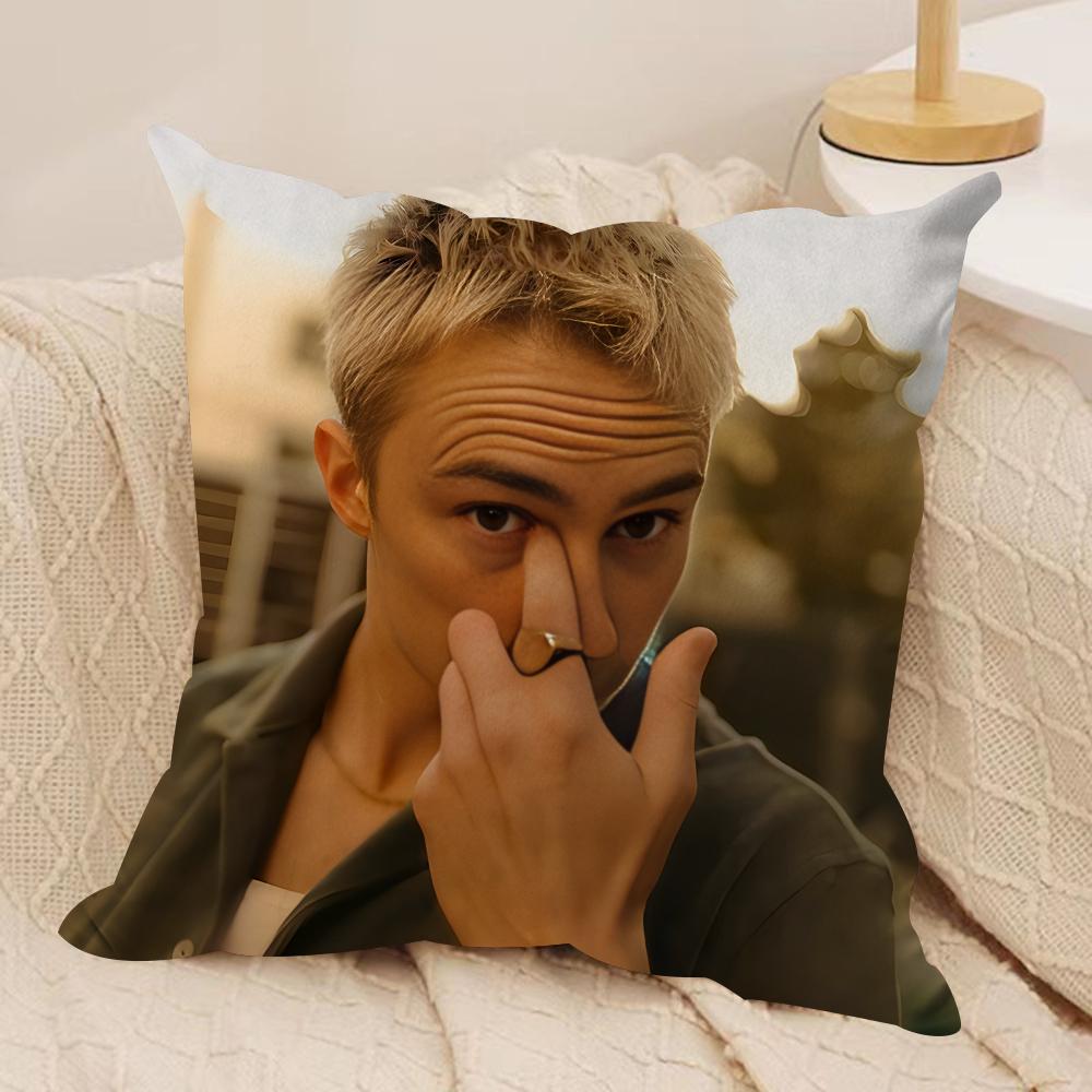 DDrews Starkey Singer Cushion Cover Silky Short Plush Invisible Zipper Dustproof Sofa Pillow Case For Home Decor