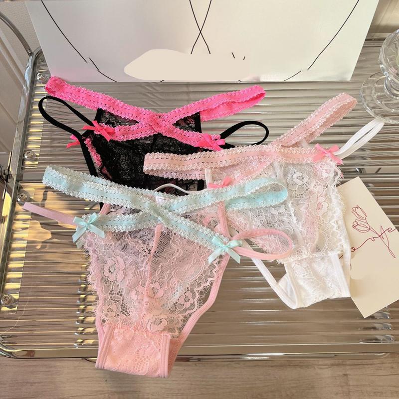 CINOON Women Sexy Lace Panties Femal Low-waist Ultrathin Transparent Temptation Hollow-out Ntimates Comfort Intimate