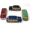Kinsmart Set of 4 1949 Ford Woody Wagons (Front and Rear)