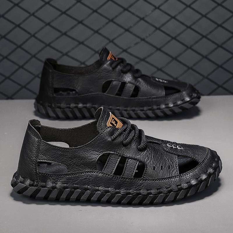 

Fashion CYYTL Sandals Mens Summer Casual Shoes Beach Outdoor Hiking Breathable Leather Fashion Luxury Designer Sports Fisherman Sneakers 44