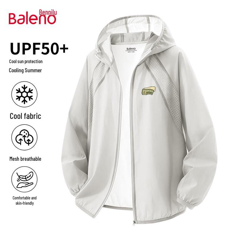 Baleno Men s Ice-Feel Perforated Sun Protection Jacket 3XL