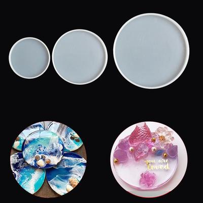Pendant Agate Cup Mad Silicone Jewelry Making Mould Round Coaster Mold Epoxy Resin Casting Molds