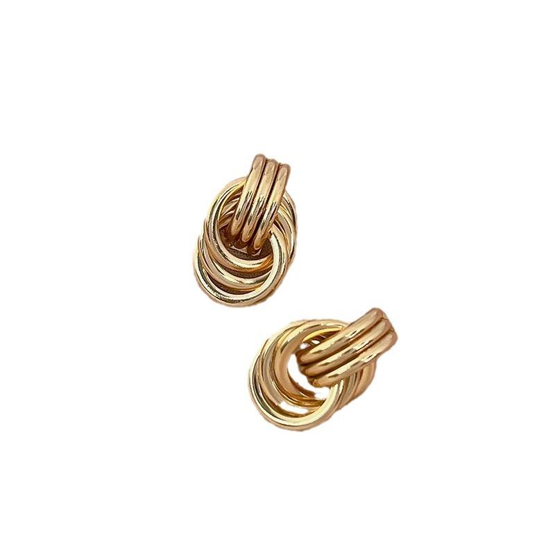 Elegant Knot Design Summer Earrings For Women Minimalist Dainty Studs Unique Fashion Jewelry
