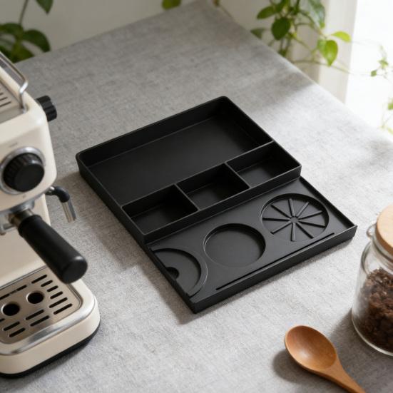 Espresso Sıkıştırma Matı Kaymaz Silikon Sıkıştırma Matı Isıya Dayanıklı Kahve Sıkıştırma İstasyonu Ev Baristaları İçin