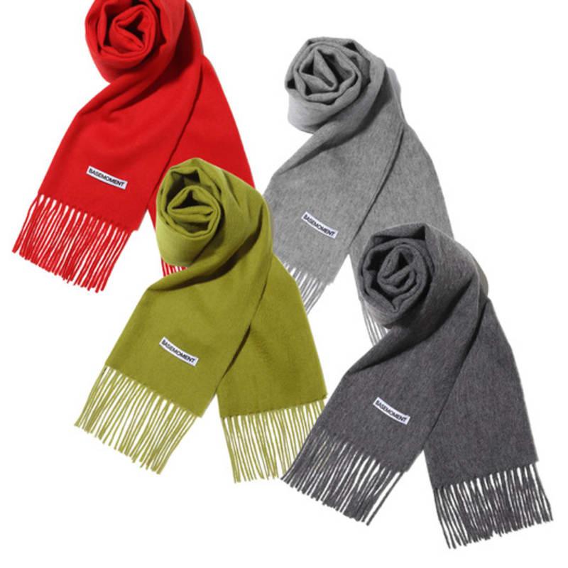 

BASEMOMENT [2 ШТ.] шарф из 100% шерсти green