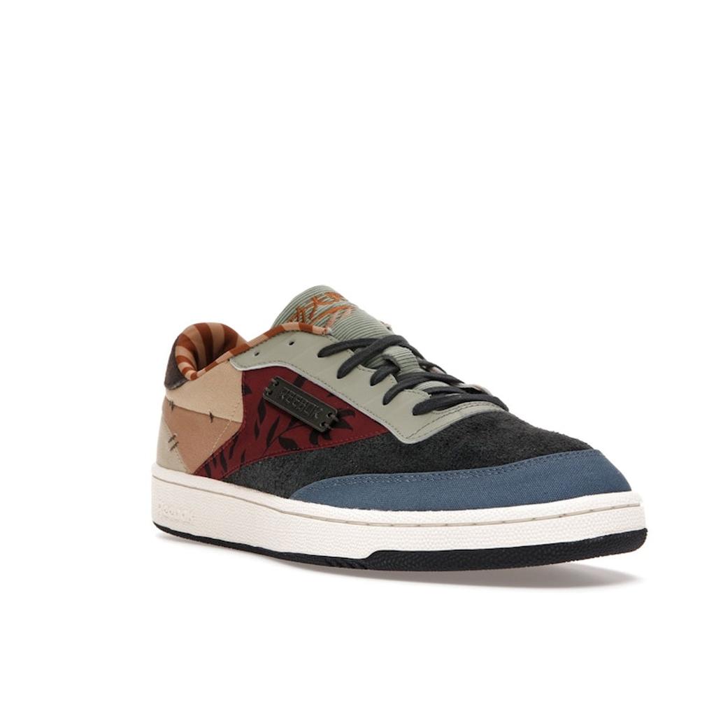 Kung Fu Panda X Reebok Club C 85 Patchwork Unisex Sneakers Multi-Color Gravel Classic-White GZ8634