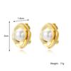 Baroque Pearl Clip-On Earrings for Women Without Pierced Ears