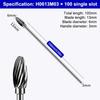 1/5PCS 3x6x100mm Long Single Cut Solid Carbide Rotary Burrs Set Rotary Tools Rotary Burrs Hard Alloy Rotary File Polishing Head