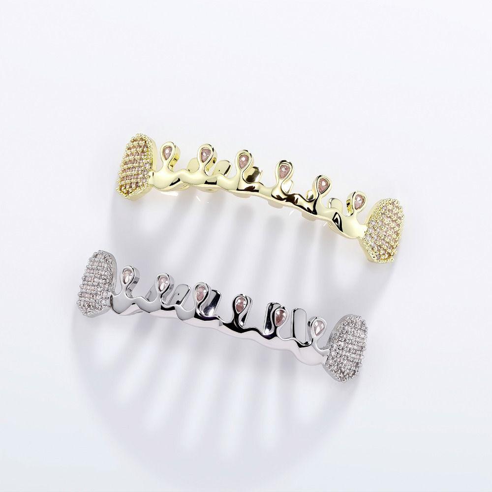 Removable Hiphop Teeth Grillz Punk Dental Grills Gift Charm Teeth Grillz Party Cosplay