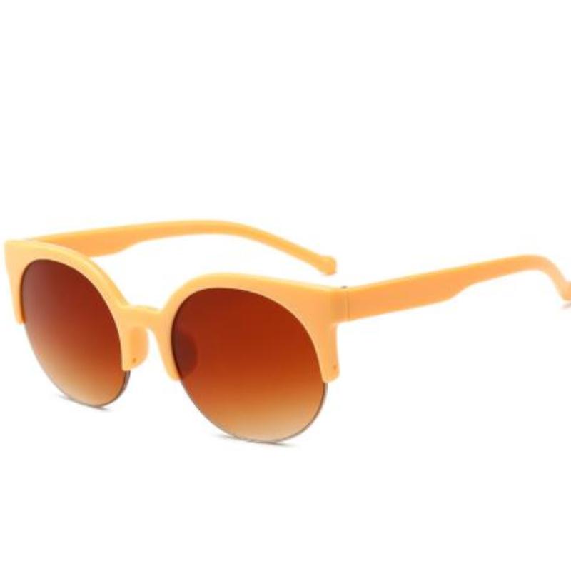 Cat Eye Women Sunglasses Retro Designer Super Round Vintage Glasses Goggles for Polycarbonate UV4 Eyewear Adult 60mm