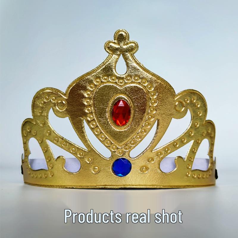 

Тиара замороженной принцессы, головной убор для украшения детского торта на день рождения One Size